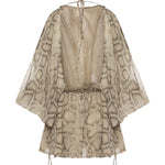 Tuta Vesta in georgette T190171B TNP264NATURAL PYTHON THE ANDAMANE 