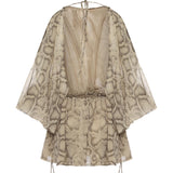 Tuta Vesta in georgette T190171B TNP264NATURAL PYTHON THE ANDAMANE 