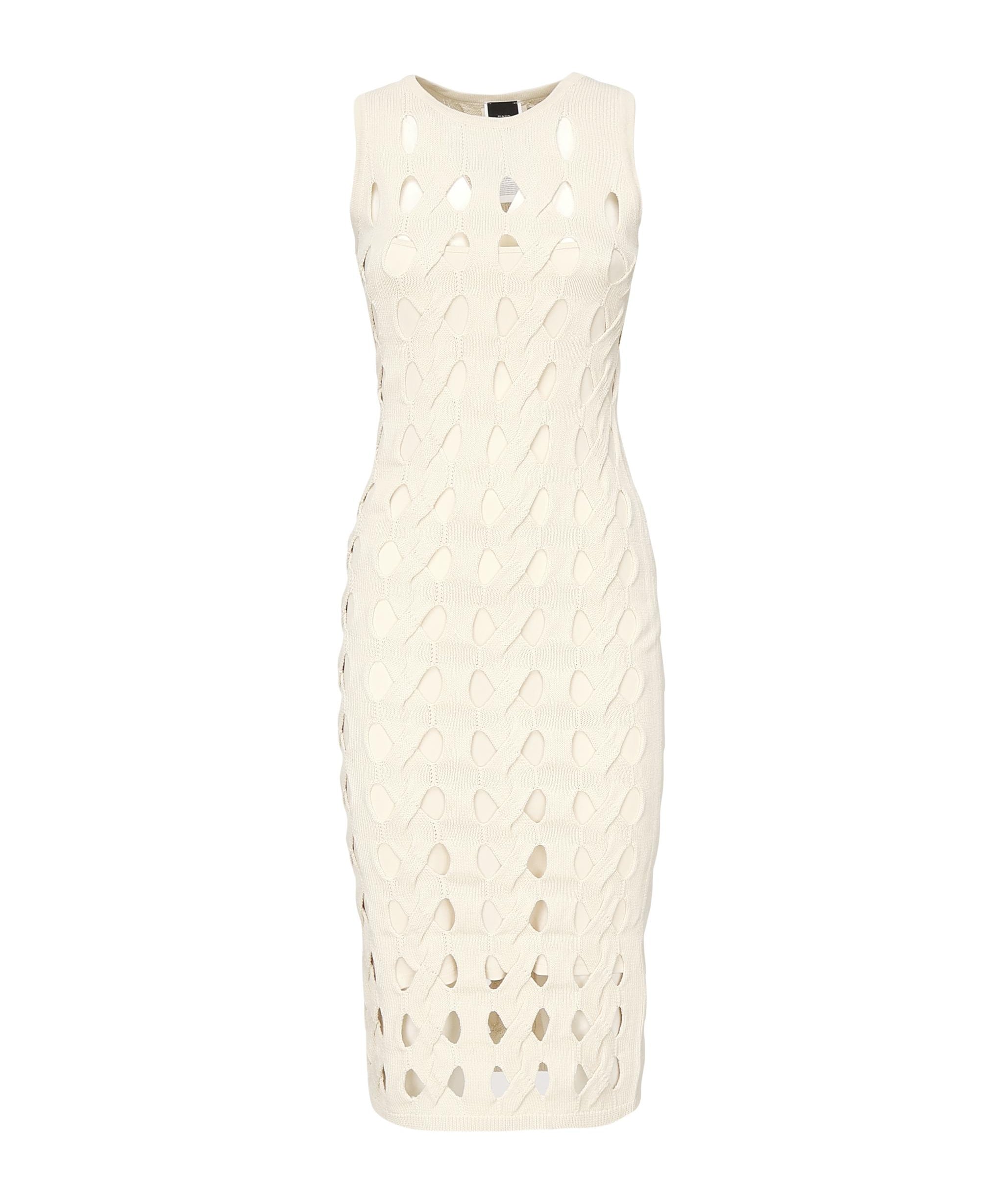 Abito midi in maglia traforata 105190 A2LWC00 PINKO 