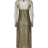 Abito midi rete paillettes 104709 A2EXX26 PINKO 