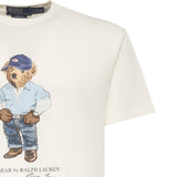T-shirt con stampa in cotone 710B14615 001 POLO RALPH LAUREN 