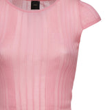 Maglia Tambora a costine<BR/> 104773 A1NDN50 PINKO 