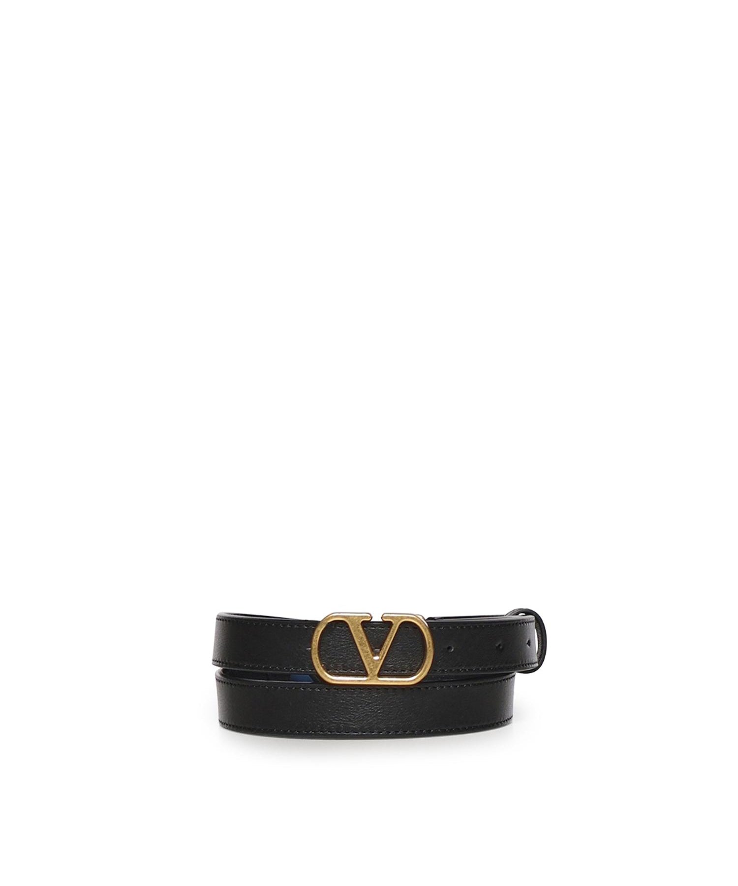 Cintura Vlogo Signature in pelle 7W2T0SM7 IYR0NO VALENTINO GARAVANI 