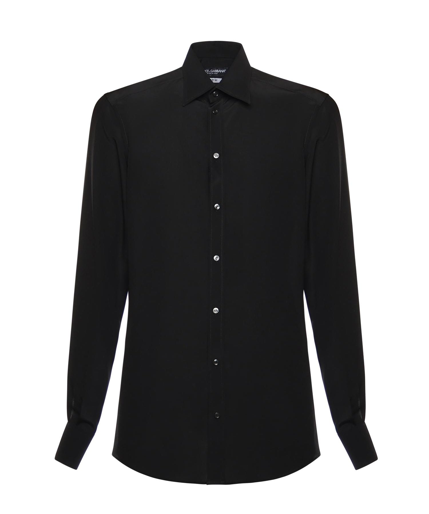 Camicia in crêpe de chine di seta G5ML1T FU1UQN0000 DOLCE & GABBANA 
