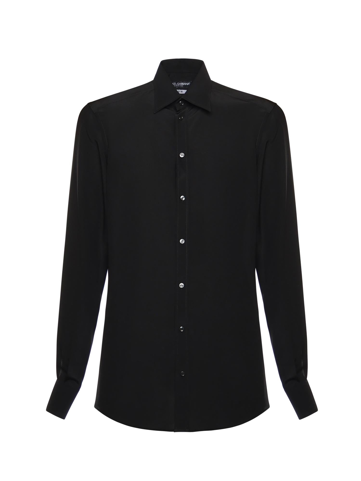 Camicia in crêpe de chine di seta G5ML1T FU1UQN0000 DOLCE & GABBANA 