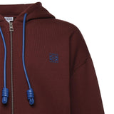 Felpa con cappuccio e zip in cotone H526Y25X87 7110 LOEWE 
