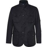 GIACCA CASUAL OGSTON WAX JKT IN COTONE NERO MWX0700 BK11 BARBOUR 