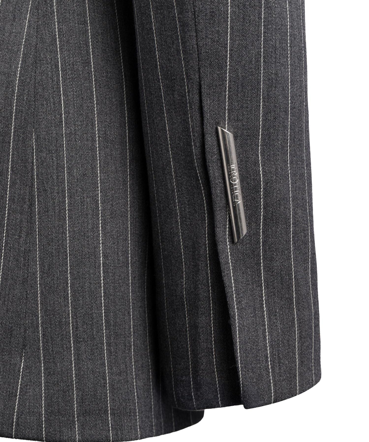 Blazer monopetto in fresco di lana gessato DJ847 ES0080D903 DONDUP 