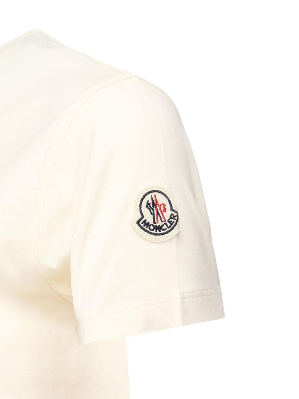 T-shirt con logo ricamato con perle K10938C00009 89AUO034 MONCLER 