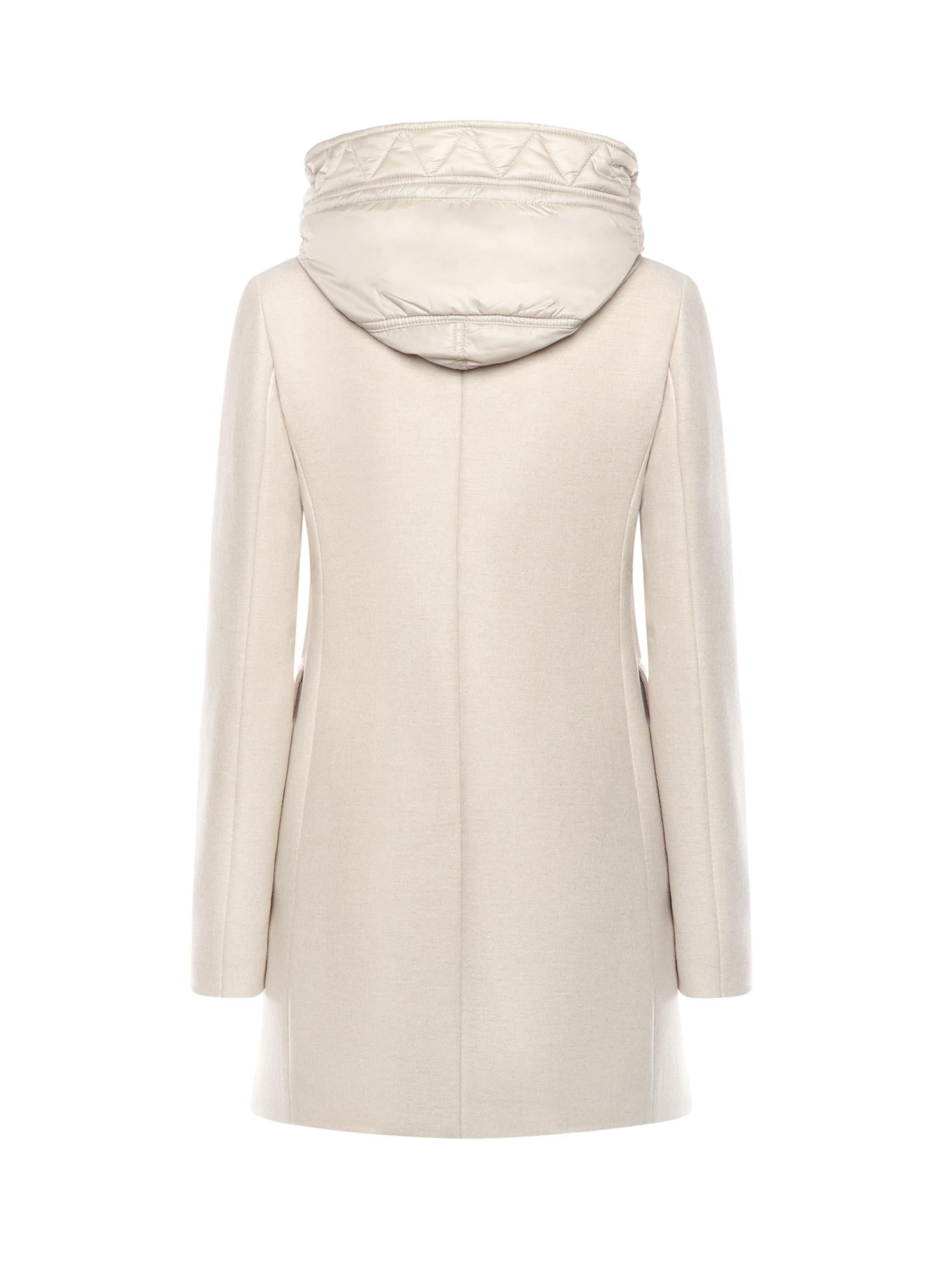 Toggle Coat in panno di lana mélange<BR/> NAW59513430XMY C002 FAY 