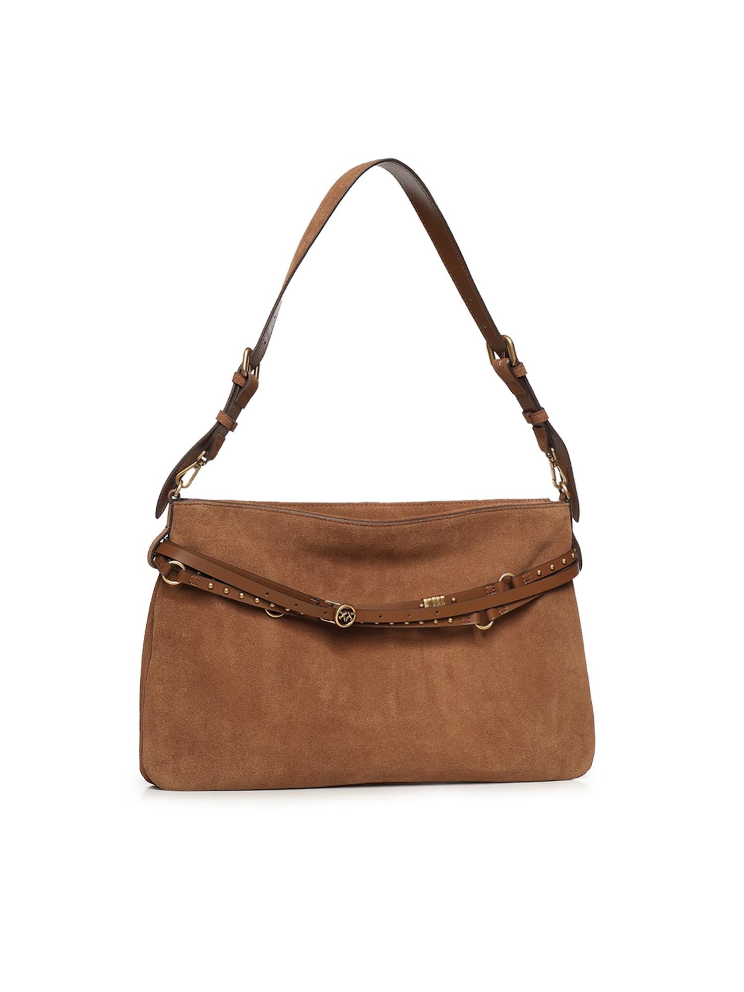Borsa a spalla grande Belt Bag Big in suede 105903 A0F6L17Q PINKO 