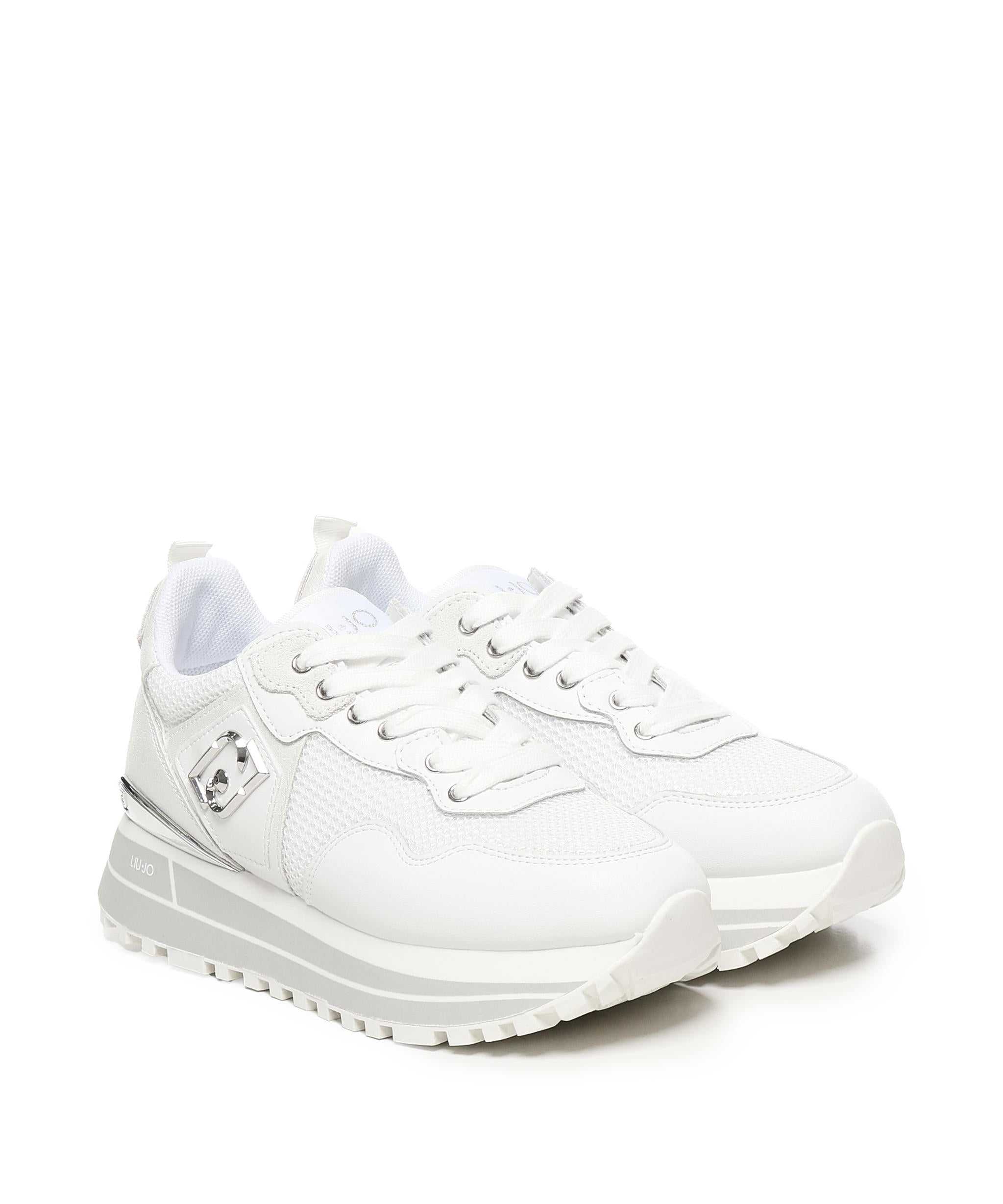 Sneakers platform in pelle e mesh BA5013PX60201111  LIU JO 