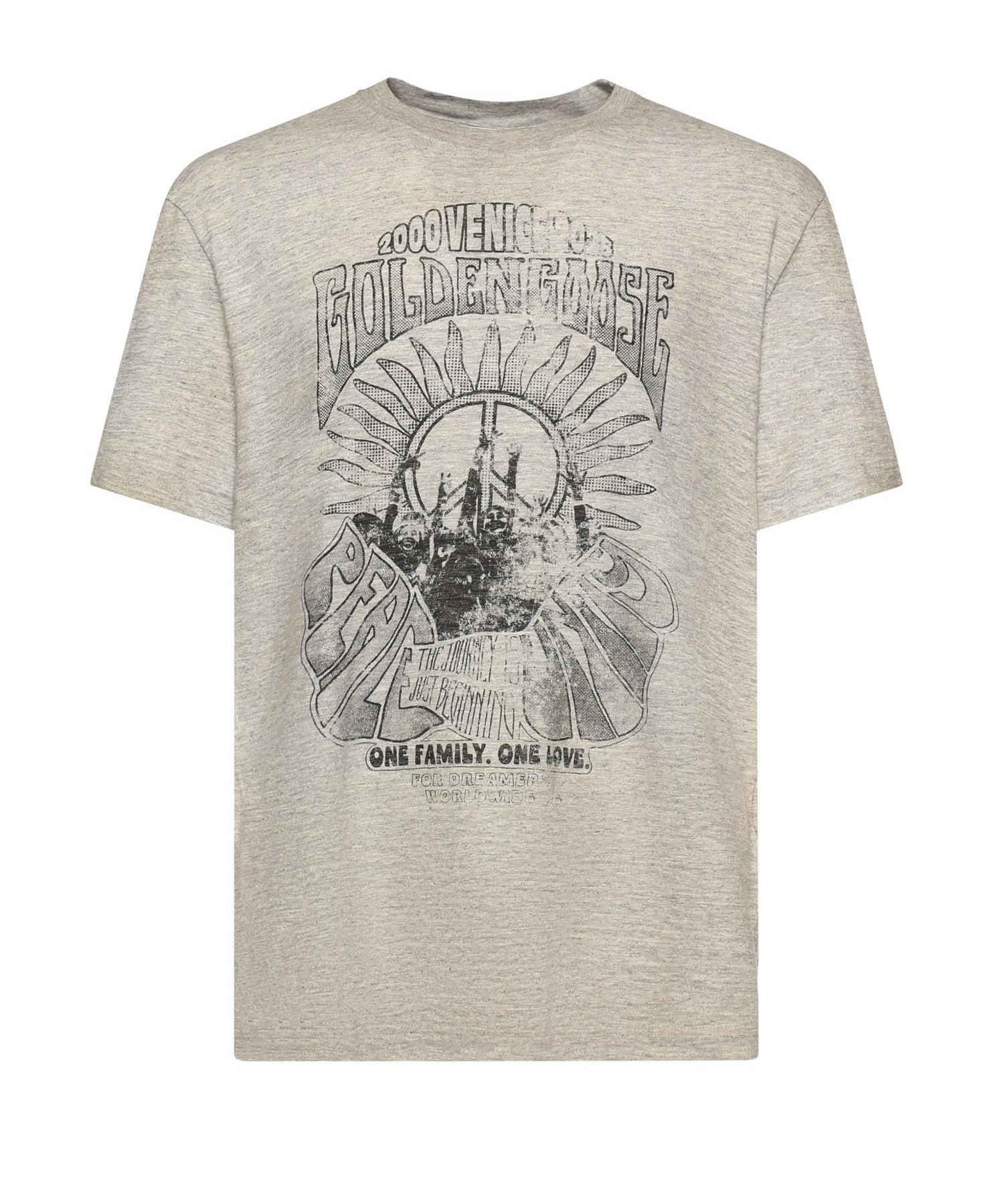 T-shirt in jersey con stampa GMP01220 P00252460255 GOLDEN GOOSE 