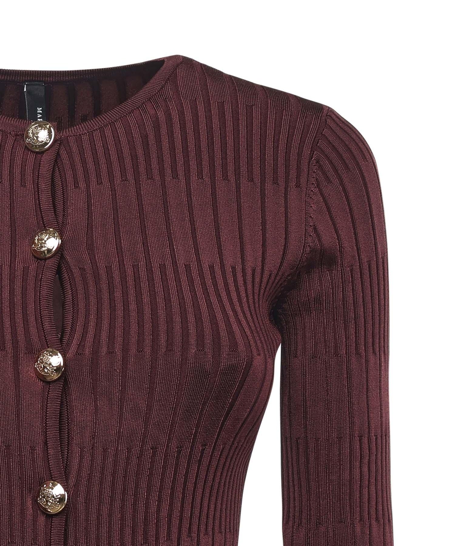 Cardigan in maglia a costine 5YGR33 5881ZRGP MARCIANO BY GUESS 