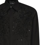 Camicia Tavaria con ricami e paillettes RMP25233CA BLACK JOHN RICHMOND 