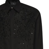 Camicia Tavaria con ricami e paillettes RMP25233CA BLACK JOHN RICHMOND 