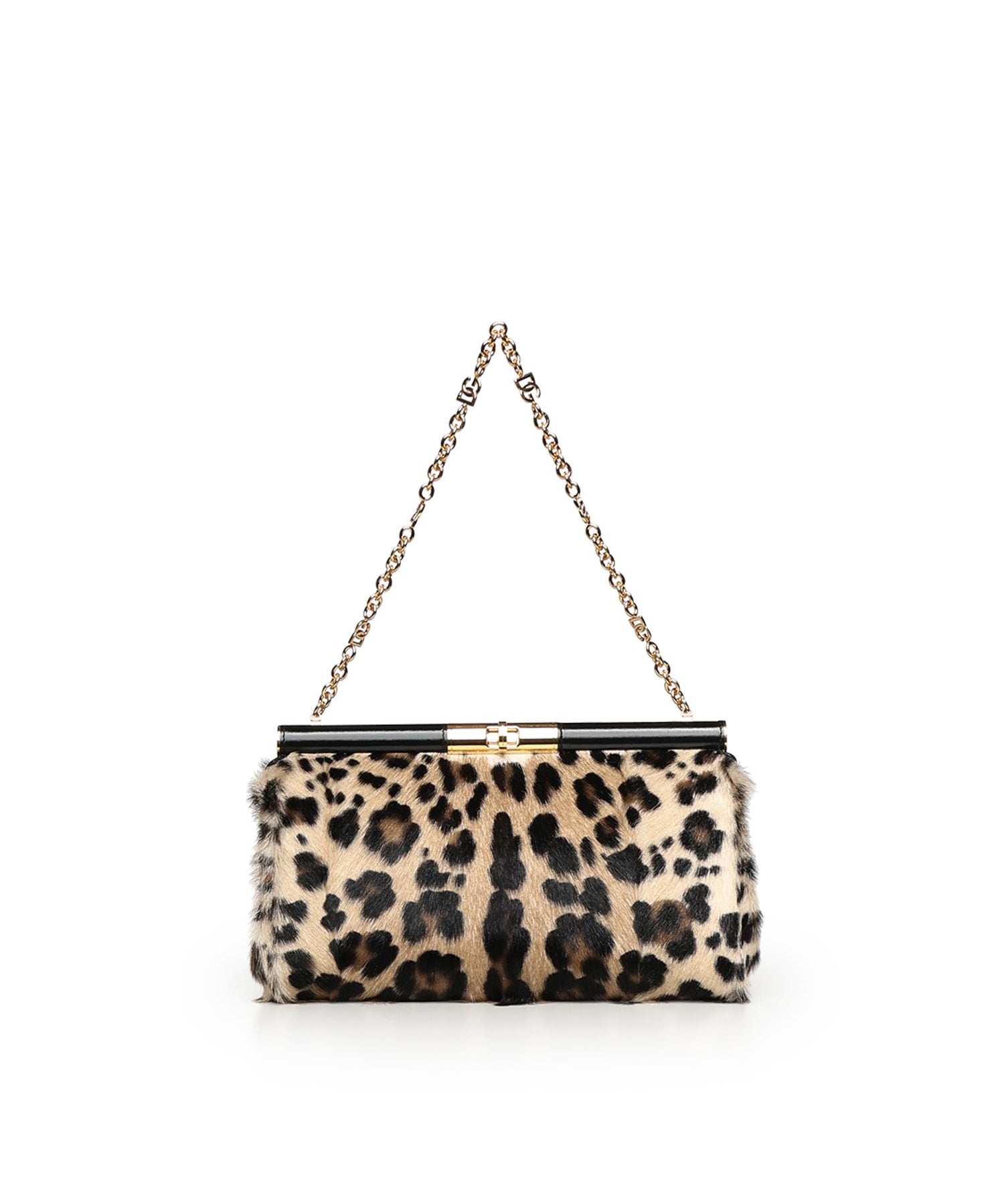 Borsa a spalla Marlene in capra kid leo BB7672 A086389738 DOLCE & GABBANA 