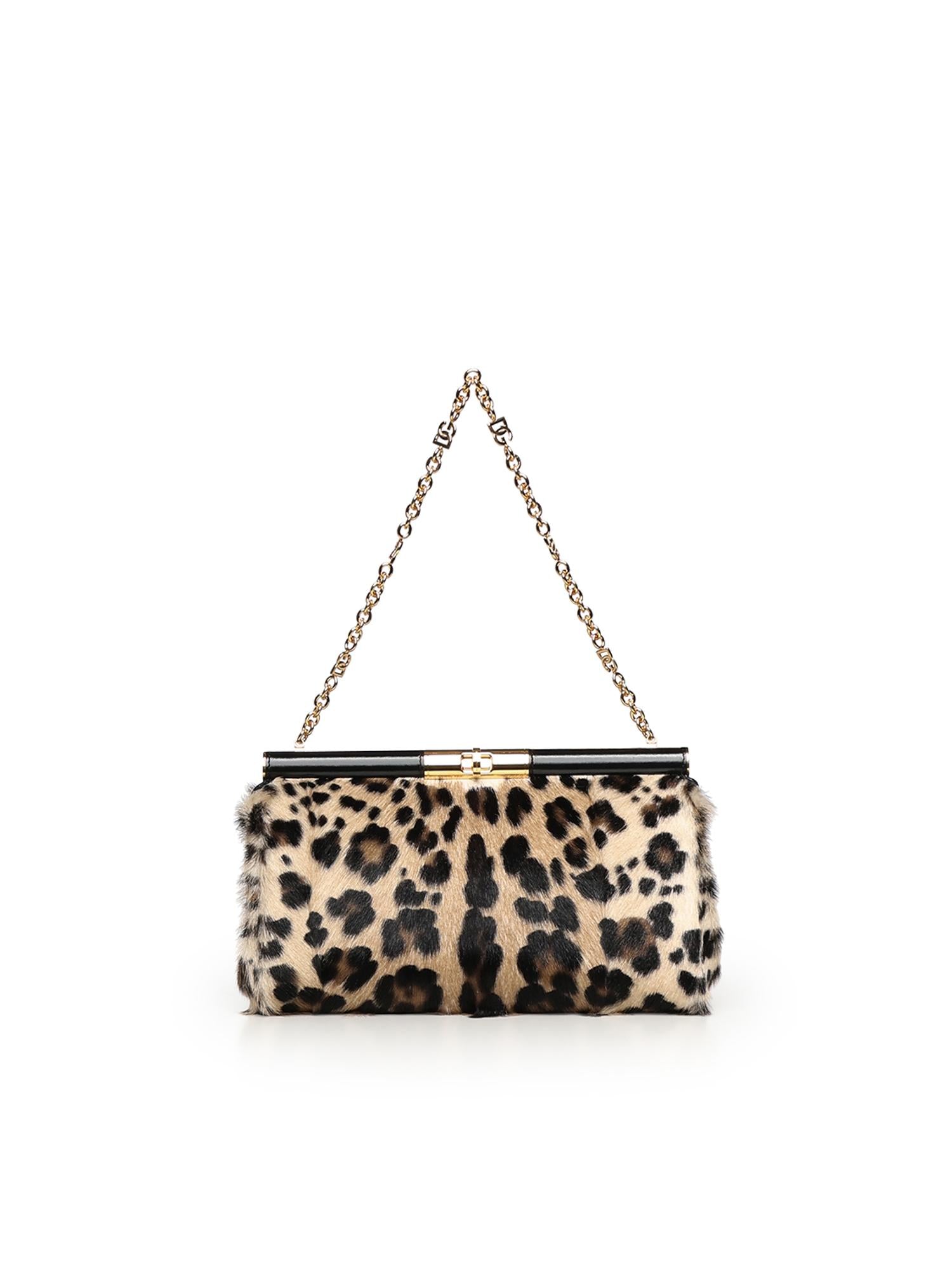 Borsa a spalla Marlene in capra kid leo BB7672 A086389738 DOLCE & GABBANA 