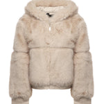 Pelliccia penny con cappuccio 73C19EX02 PENNYOFF WHITE V° 73 
