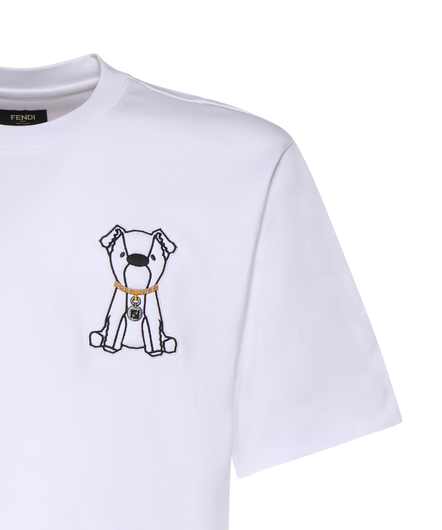 T-shirt in cotone FY0936 AW0NF0QA0 FENDI 