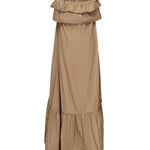 Abito arricciato in serge di cotone 818380 YZ9AN2560 SAINT LAURENT 