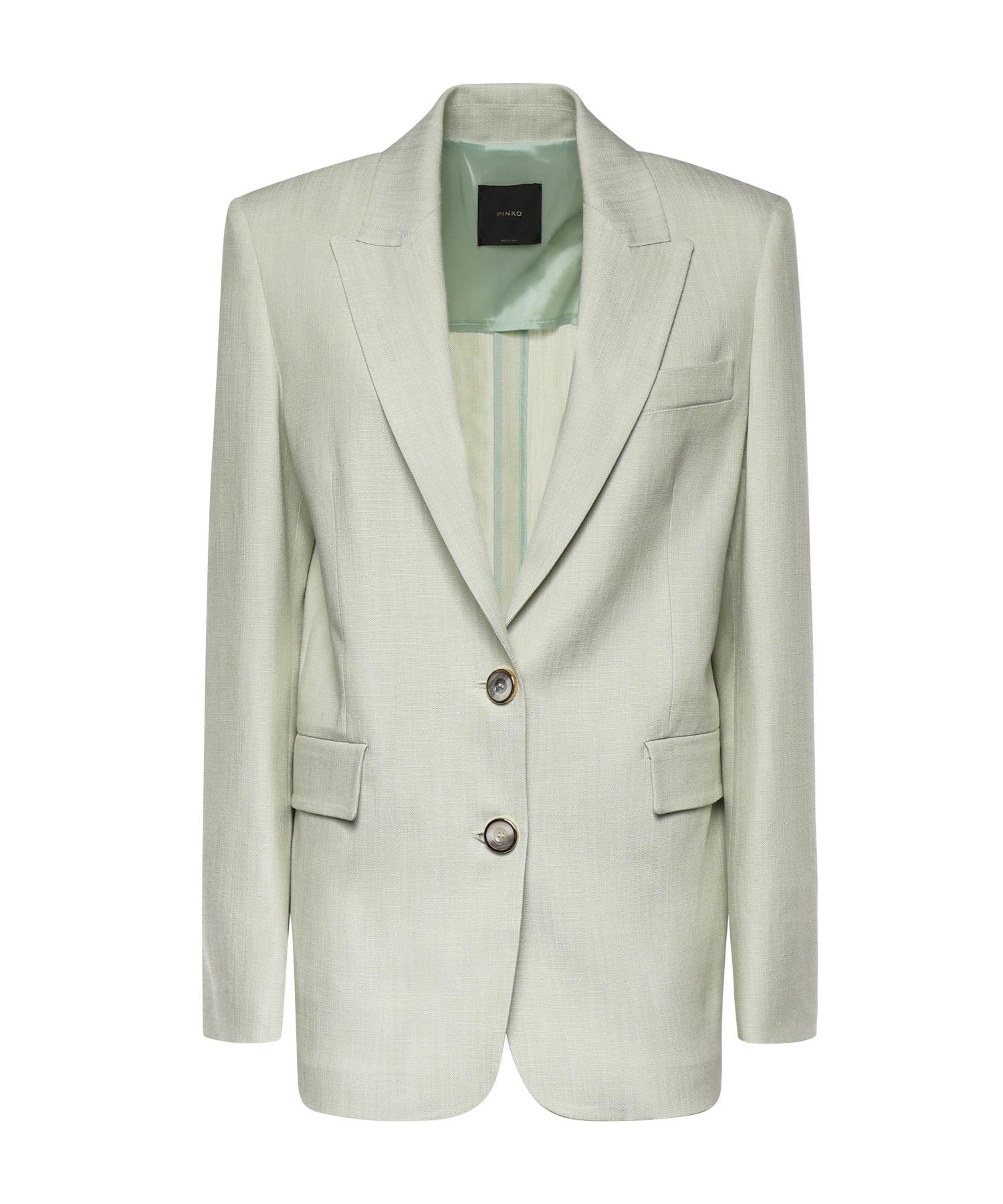 Giacca monopetto effetto rustico 106529 A2W6S79 PINKO 