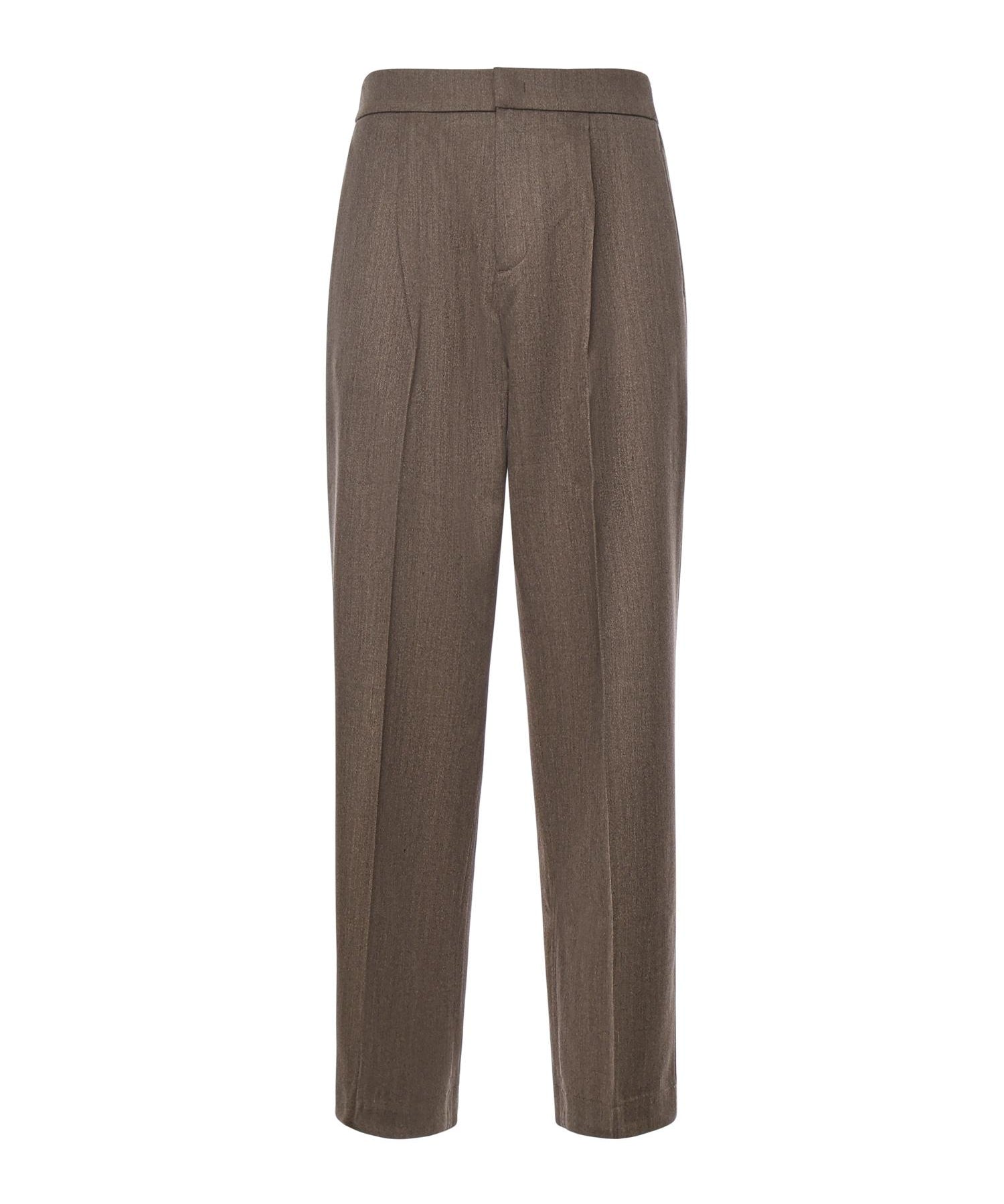 Pantaloni in misto lana con pinces PT005V2 BRW BONSAI 