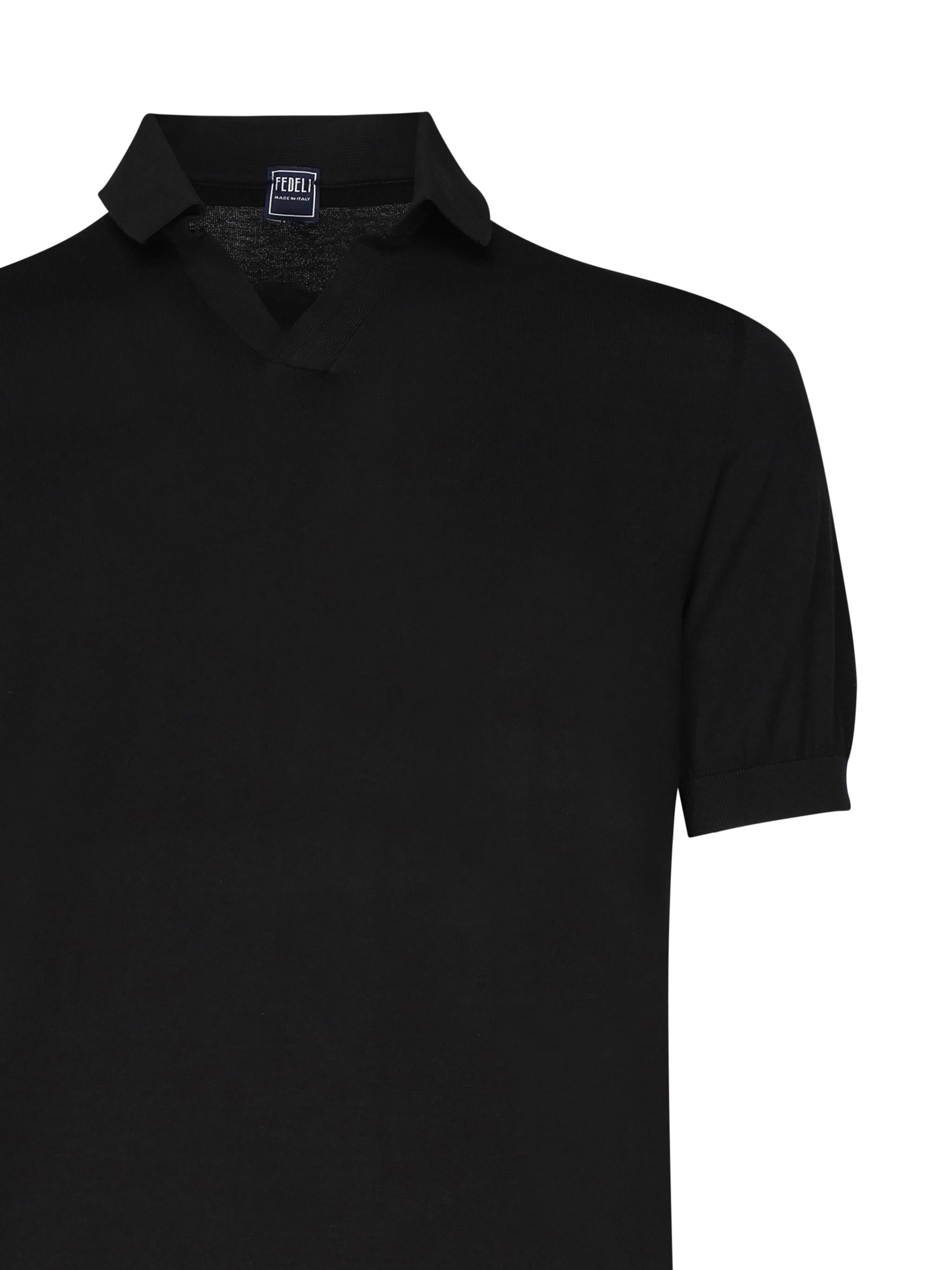 Polo con collo aperto 8UED5914 36 FEDELI 