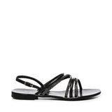 Sandali Fredy con strass 73SC8V501STR FREDYNERO/ARGENTO V° 73 