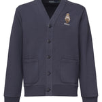 Cardigan con ricamo logo 710980316 001 POLO RALPH LAUREN 