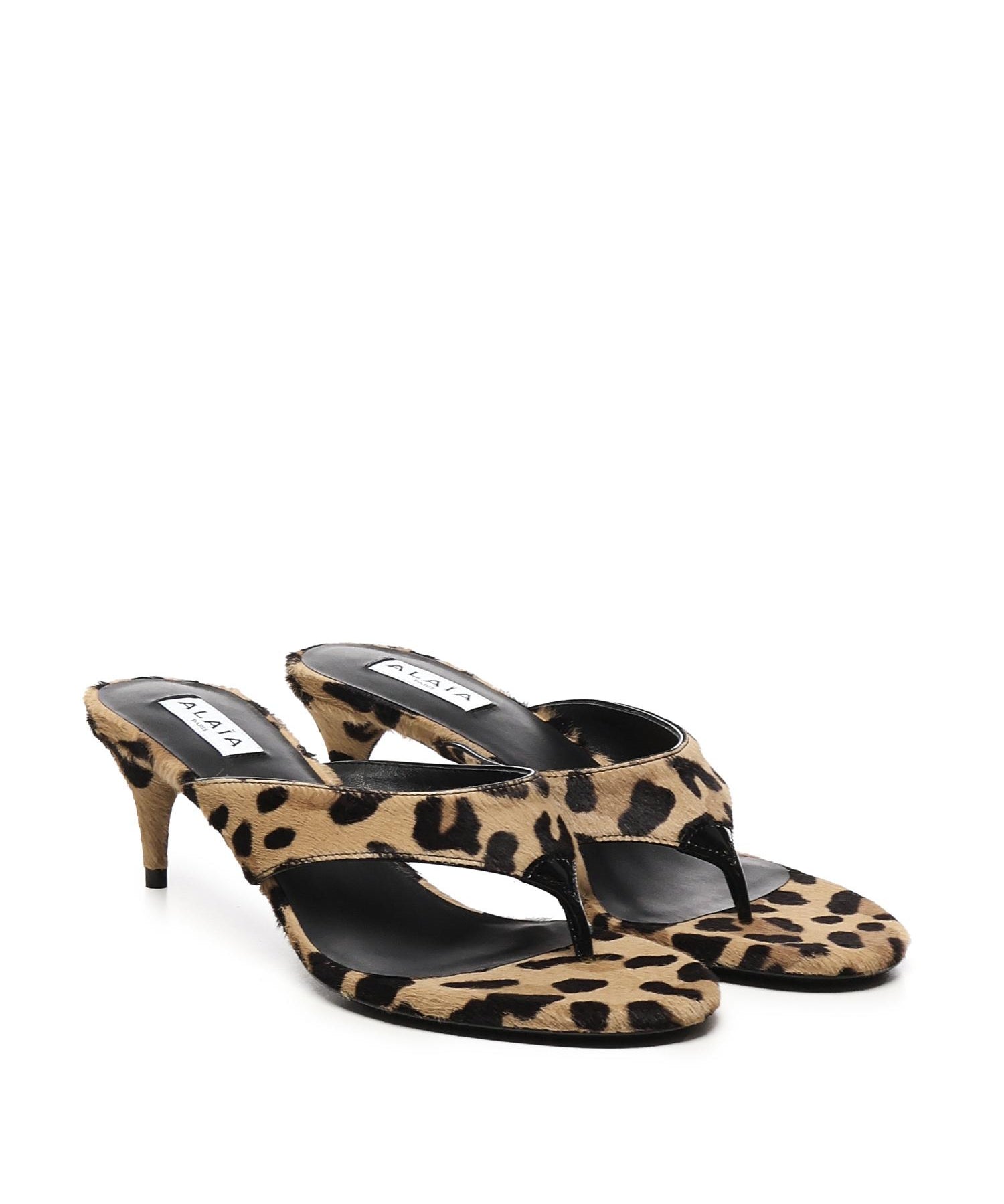 Mules Infradito animalier AA3S132CK205 157 ALAIA 