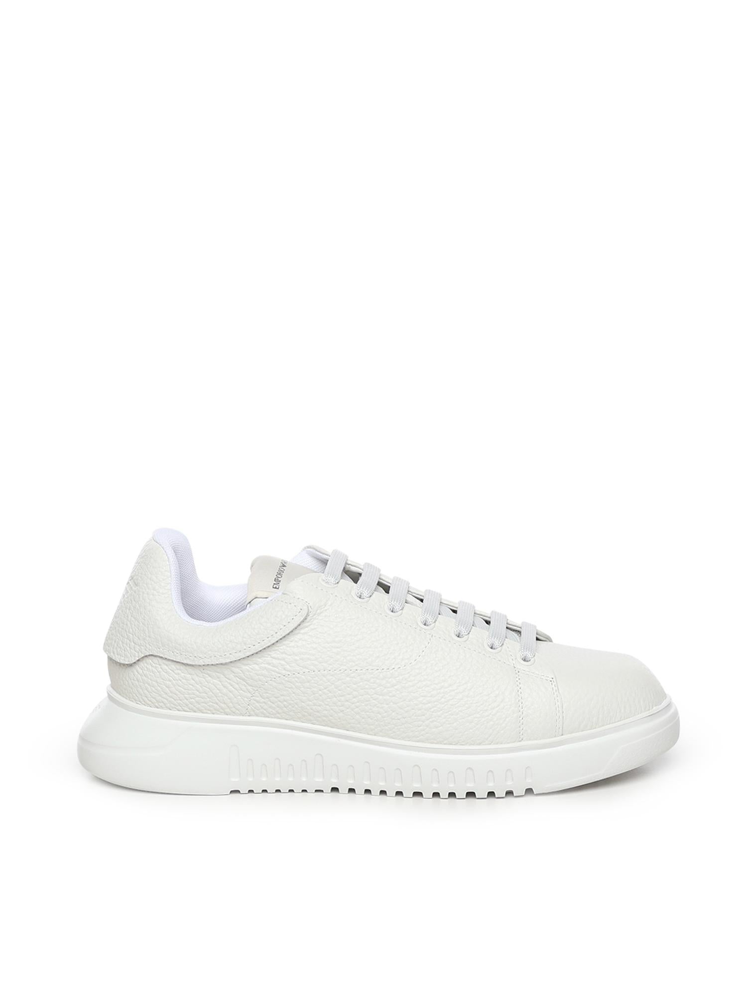 Sneaker in pelle con logo EM003663 AF19999U0001 EMPORIO ARMANI 