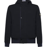 Giacca antigoccia in reps di nylon con logo L1S154100118 S0A22V0020 STONE ISLAND 