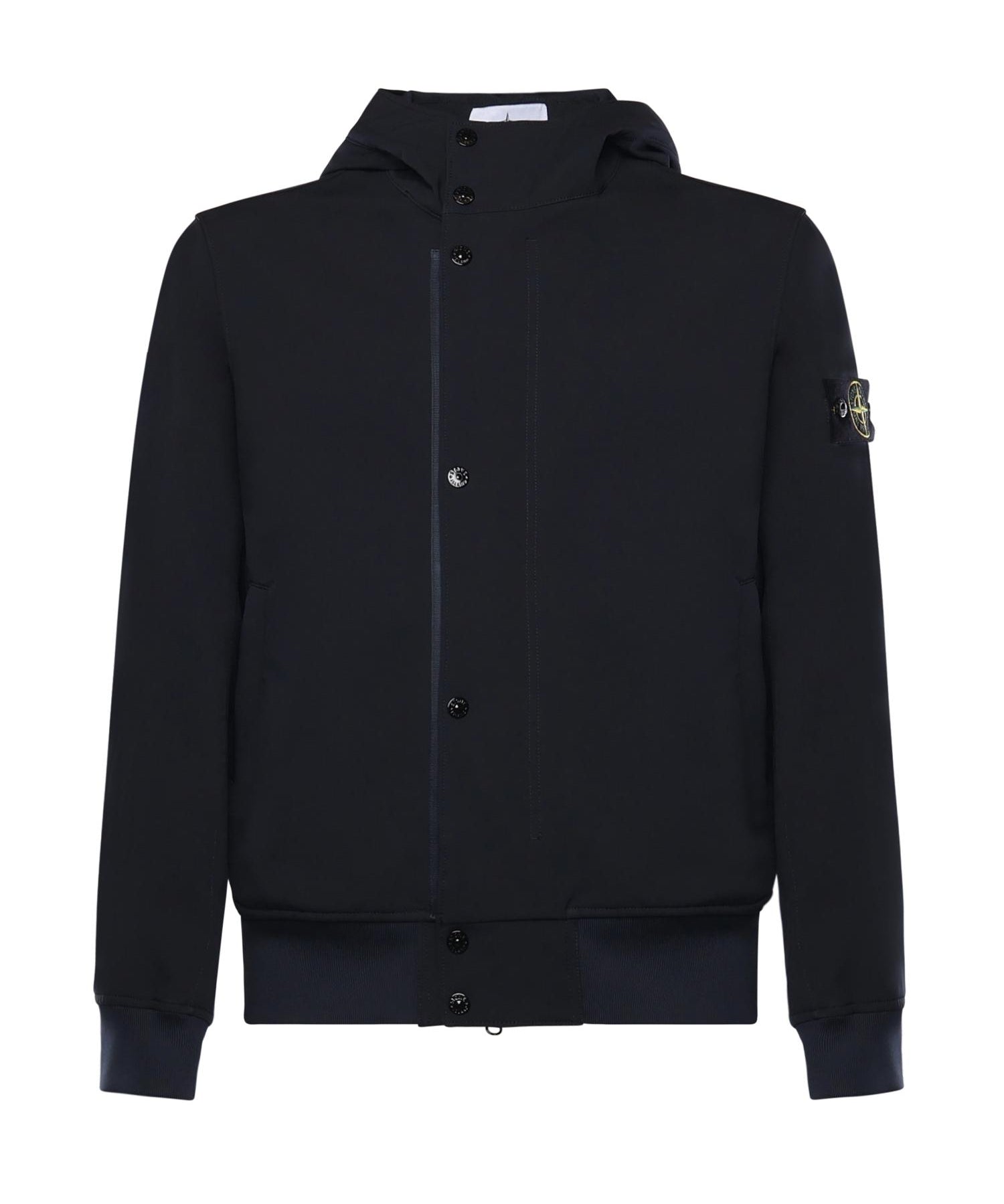 Giacca antigoccia in reps di nylon con logo L1S154100118 S0A22V0020 STONE ISLAND 