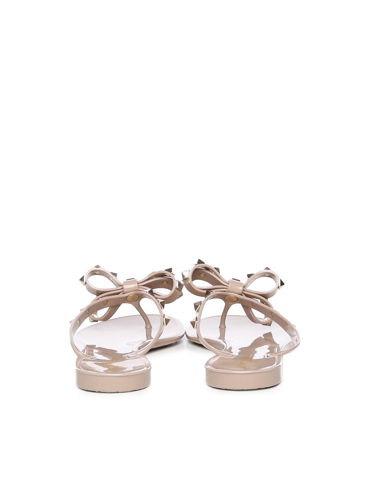 Infradito Rockstud in gomma<BR/> 8W2S0552 PVSP45 VALENTINO GARAVANI 