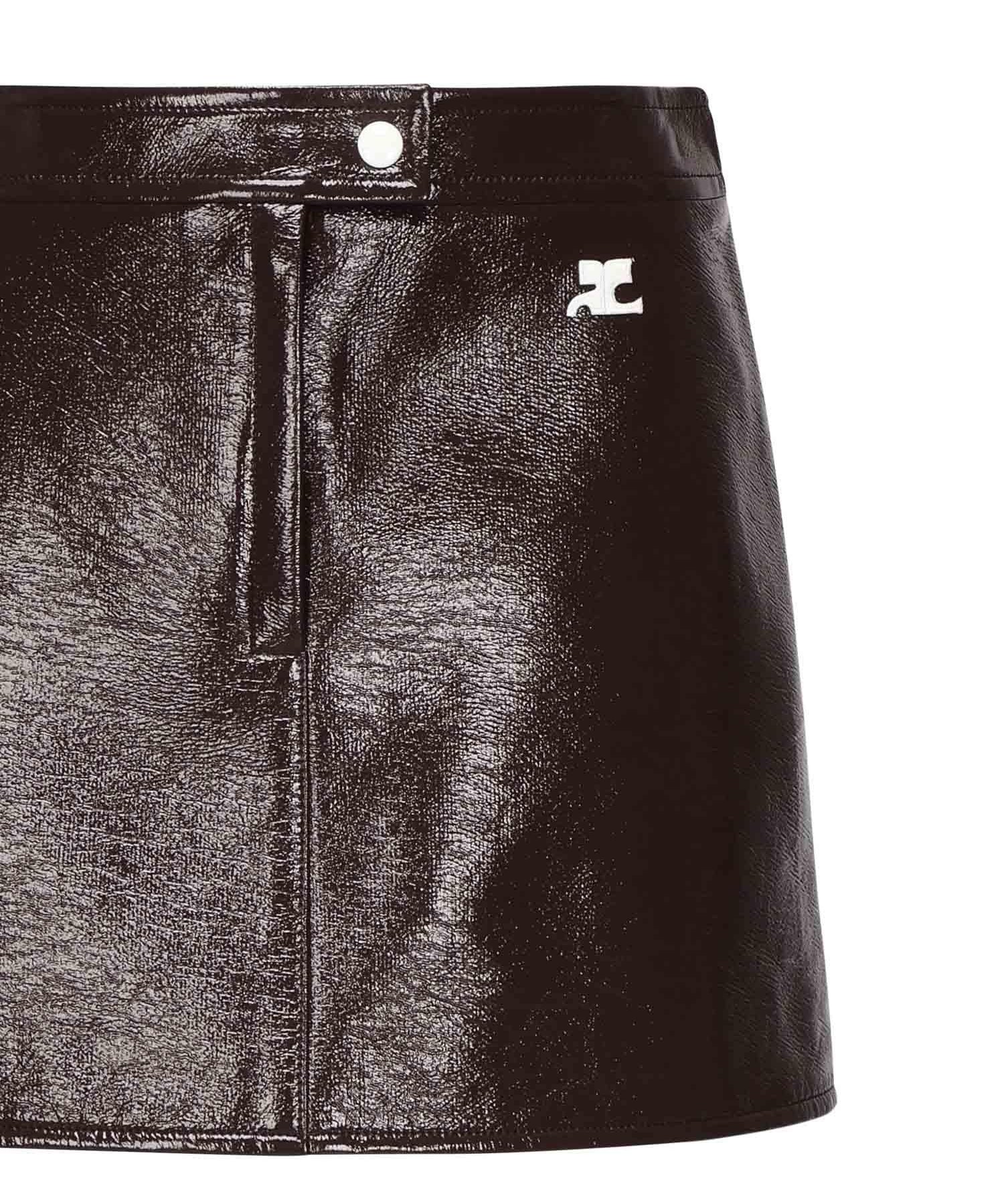 Minigonna in vinile reedition PERCJU001VY0014 4010 COURREGES 