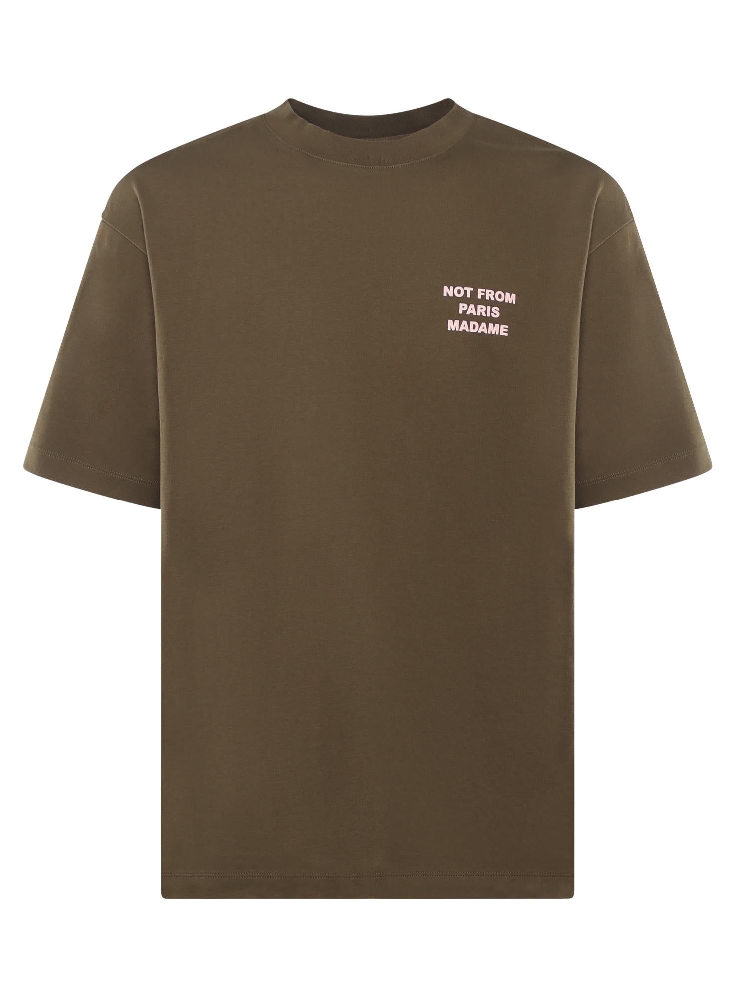 T-shirt "Le T-shirt Slogan" in cotone<BR/> ITS203CO002 KK Drôle de Monsieur 