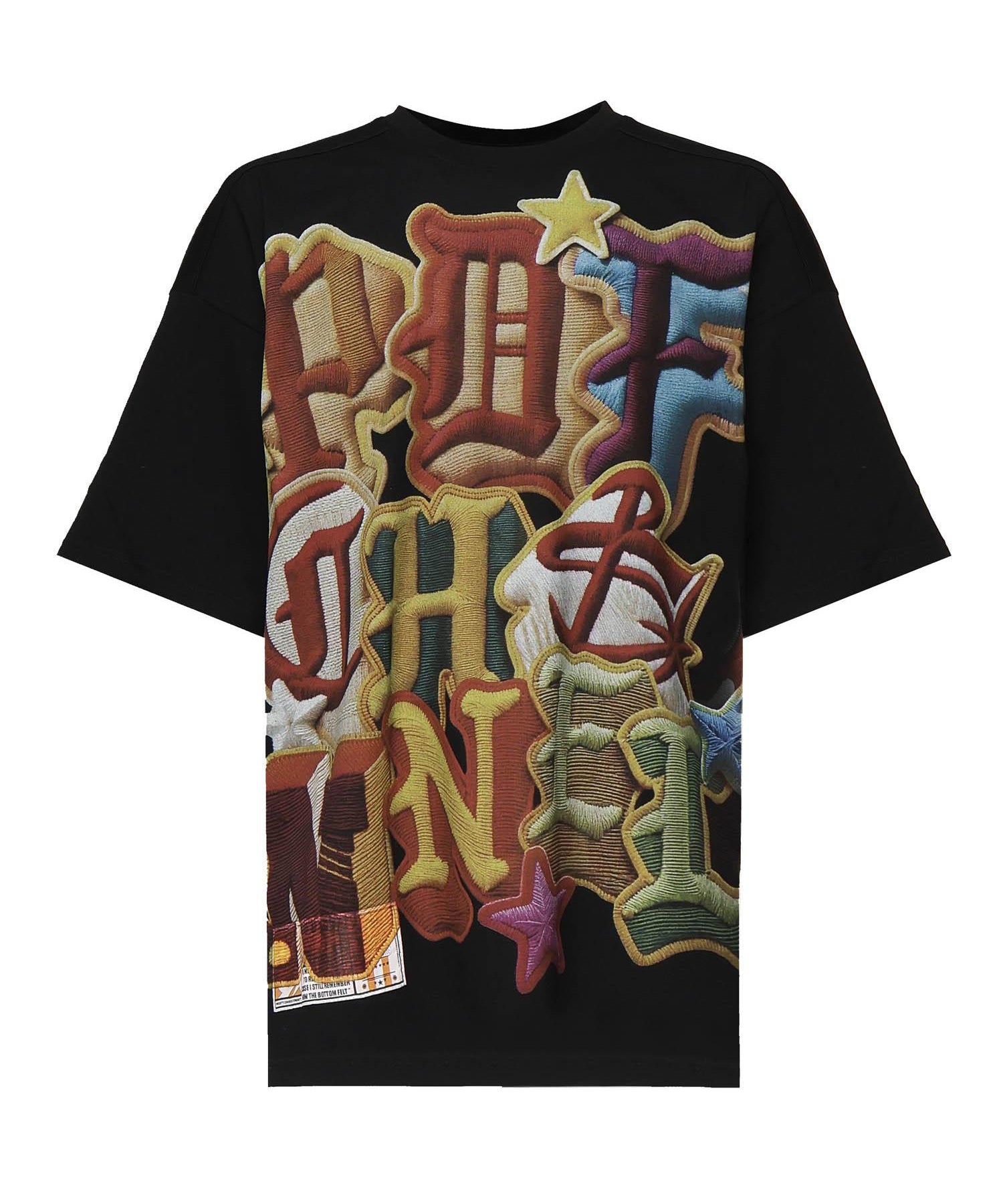 T-shirt con stampa DFM54029TJ110 NO WASH BK/PC PDF CHANNEL 
