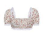 Top in popeline stampa Roselline F7BG2T HS5UBHA5XJ DOLCE & GABBANA 