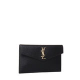 Pochette Uptown in pelle goffrata grain de poudre 565739 1GF0J1000 SAINT LAURENT 