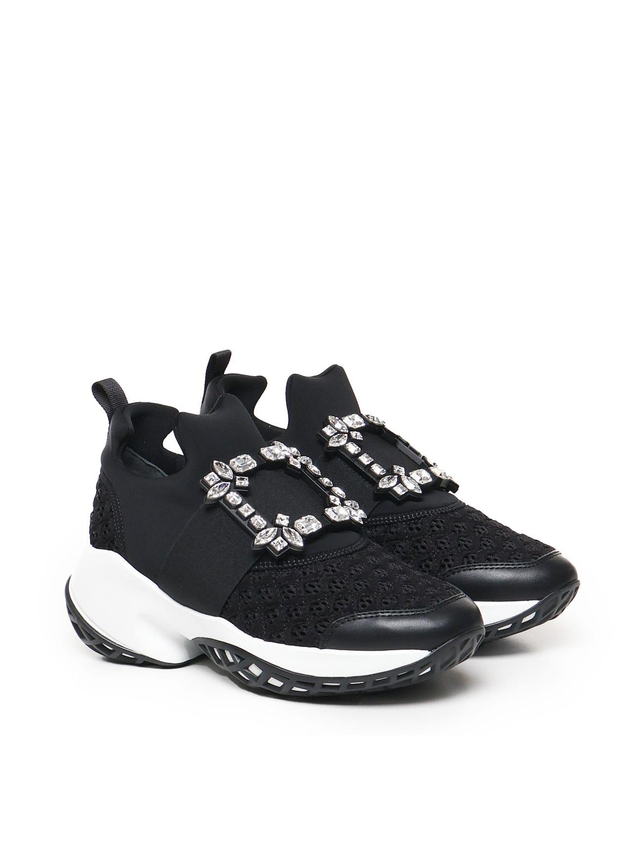 Viv' Run strass buckle sneakers RVW50624180KOT B999 ROGER VIVIER 