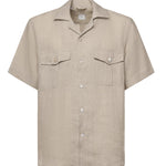 Camicia in lino M75CAMM04TES0I139 02NN ELEVENTY 