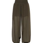Pantaloni in voile crêpe di misto cotone 106845 A3O2X52 PINKO 