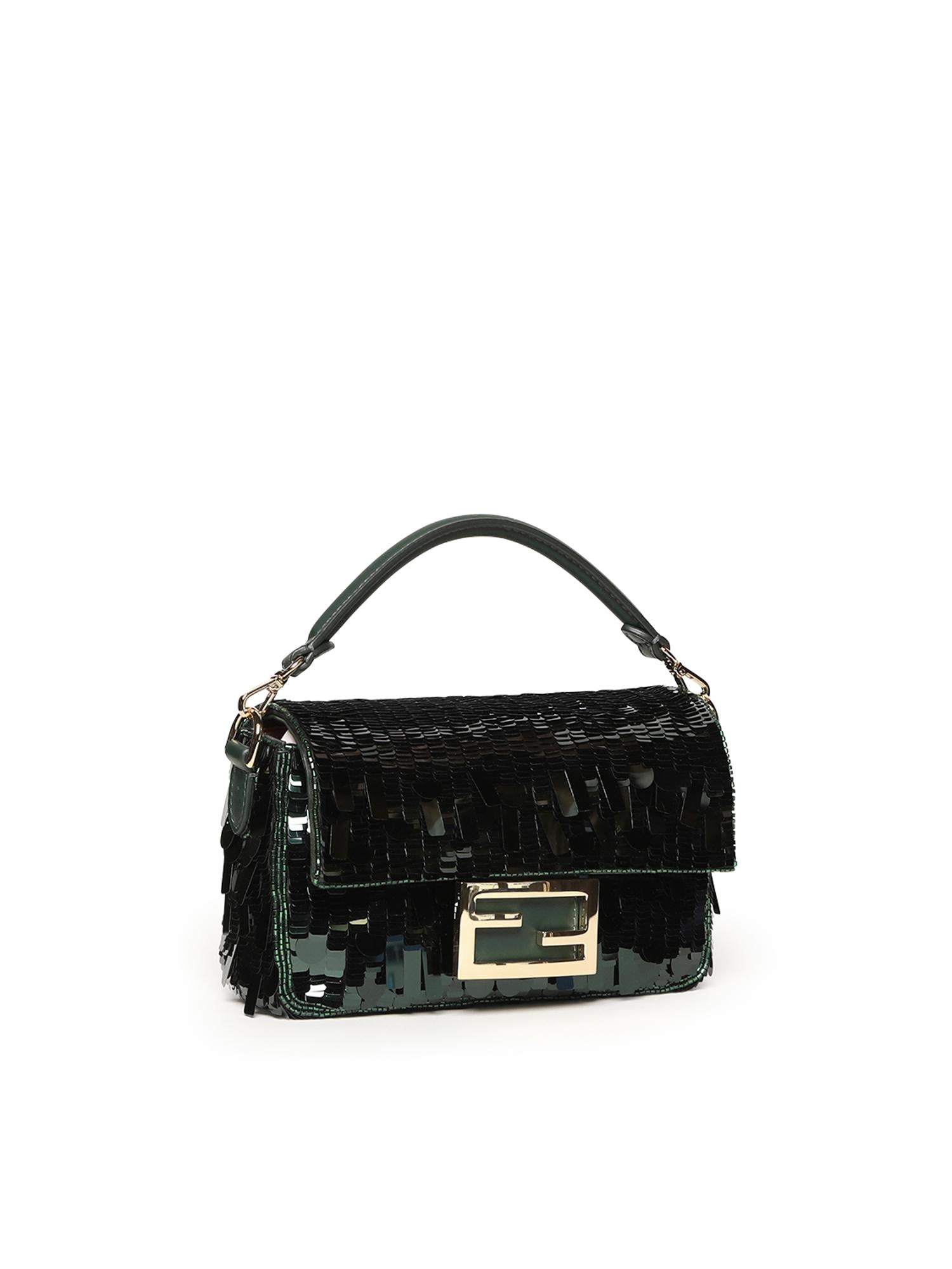 Borsa Baguette® Mini con paillettes 8BS017 AMP0F1TV5 FENDI 