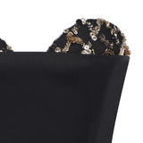 Abito midi con ricamo gioiello 79AJO473 N0278899 GENNY 