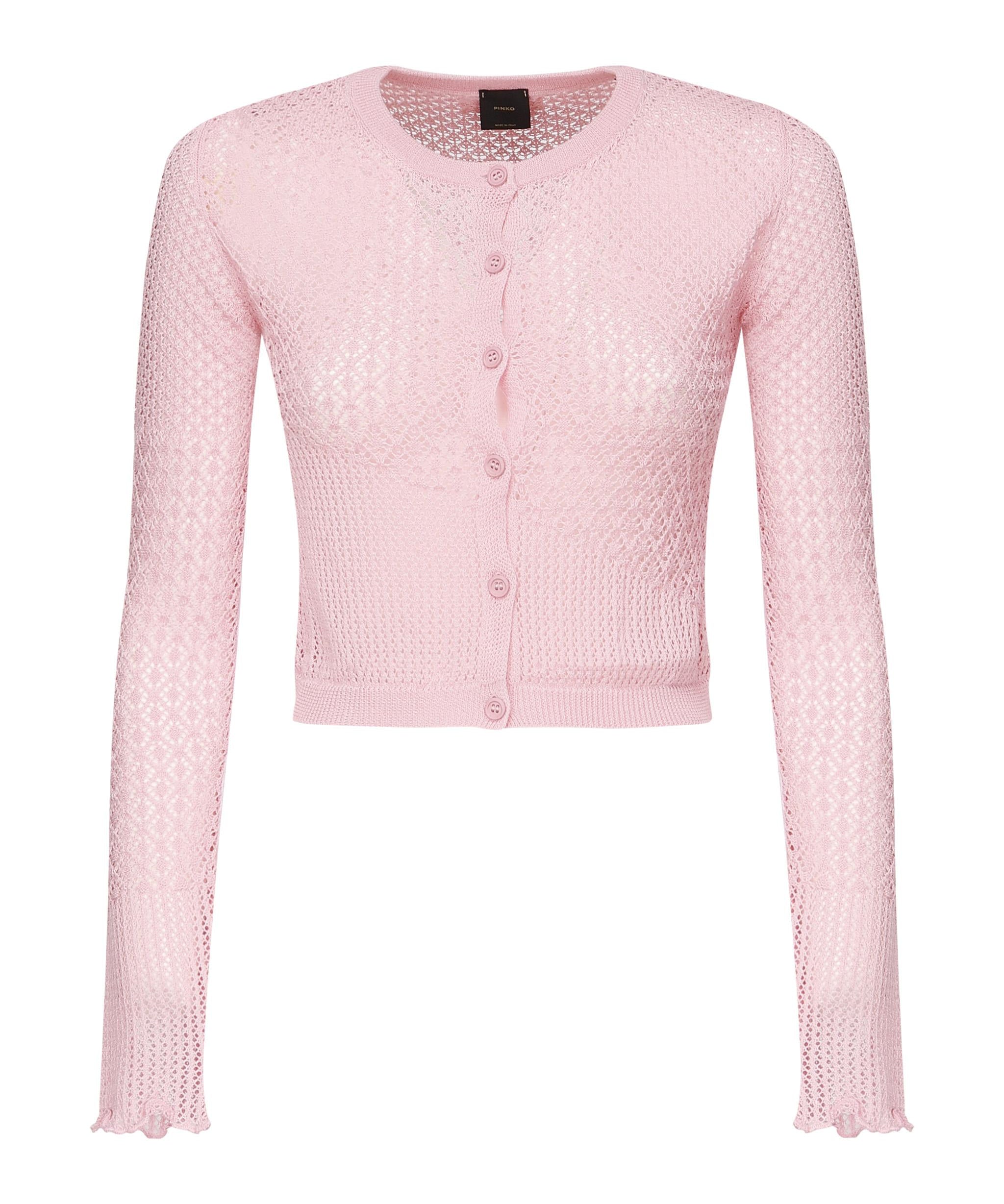 Cardigan Baitou punzonato 104640 A2EBP31 PINKO 