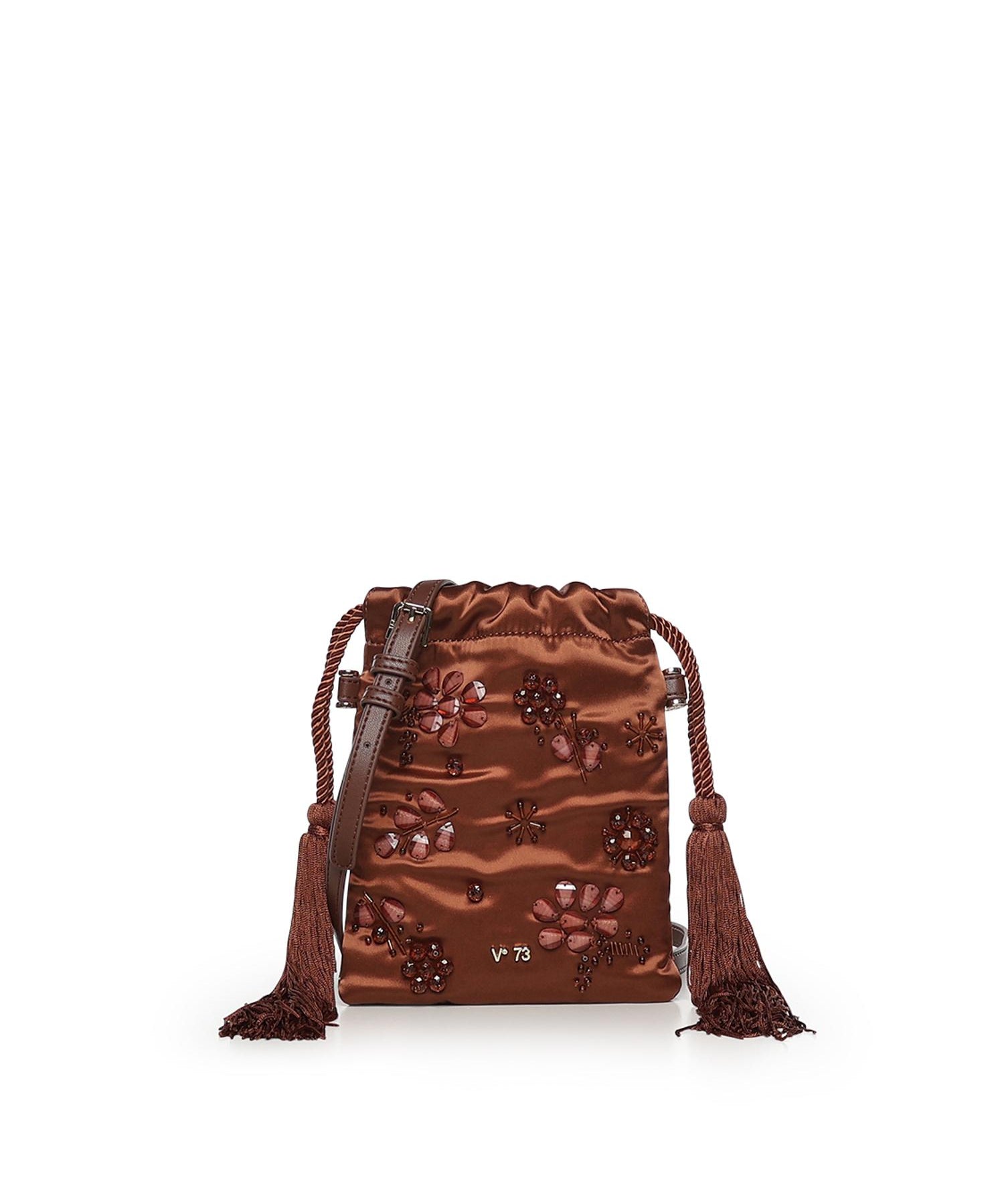 Mini bag Kayla con logo 73BS9MZ04 KAYLACIOCCOLATO V° 73 