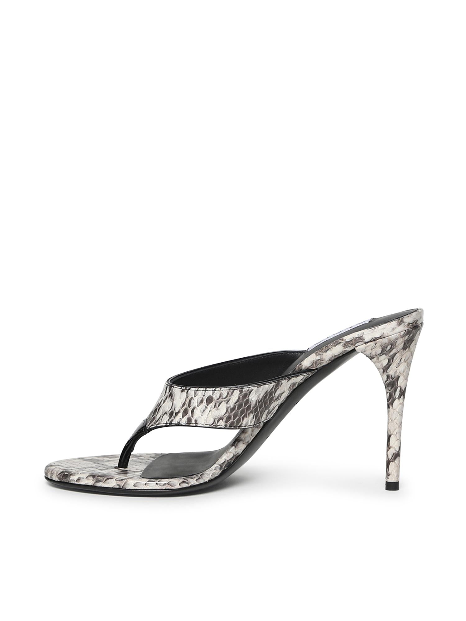 Mules infradito in elaphe AA3S133CK326 009 ALAIA 