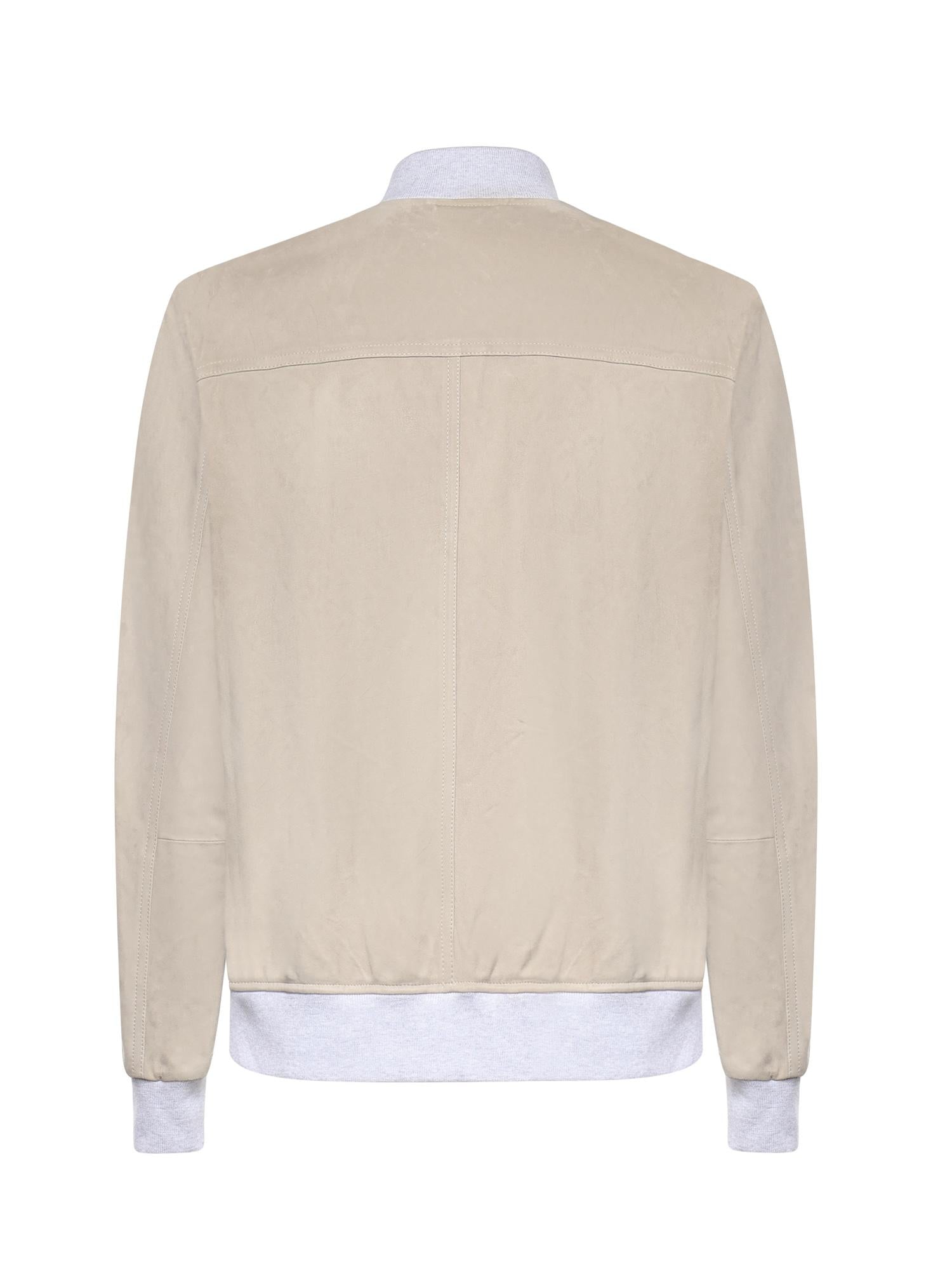 Bomber in pelle scamosciata M75GBTM43PEL0M029 07 ELEVENTY 