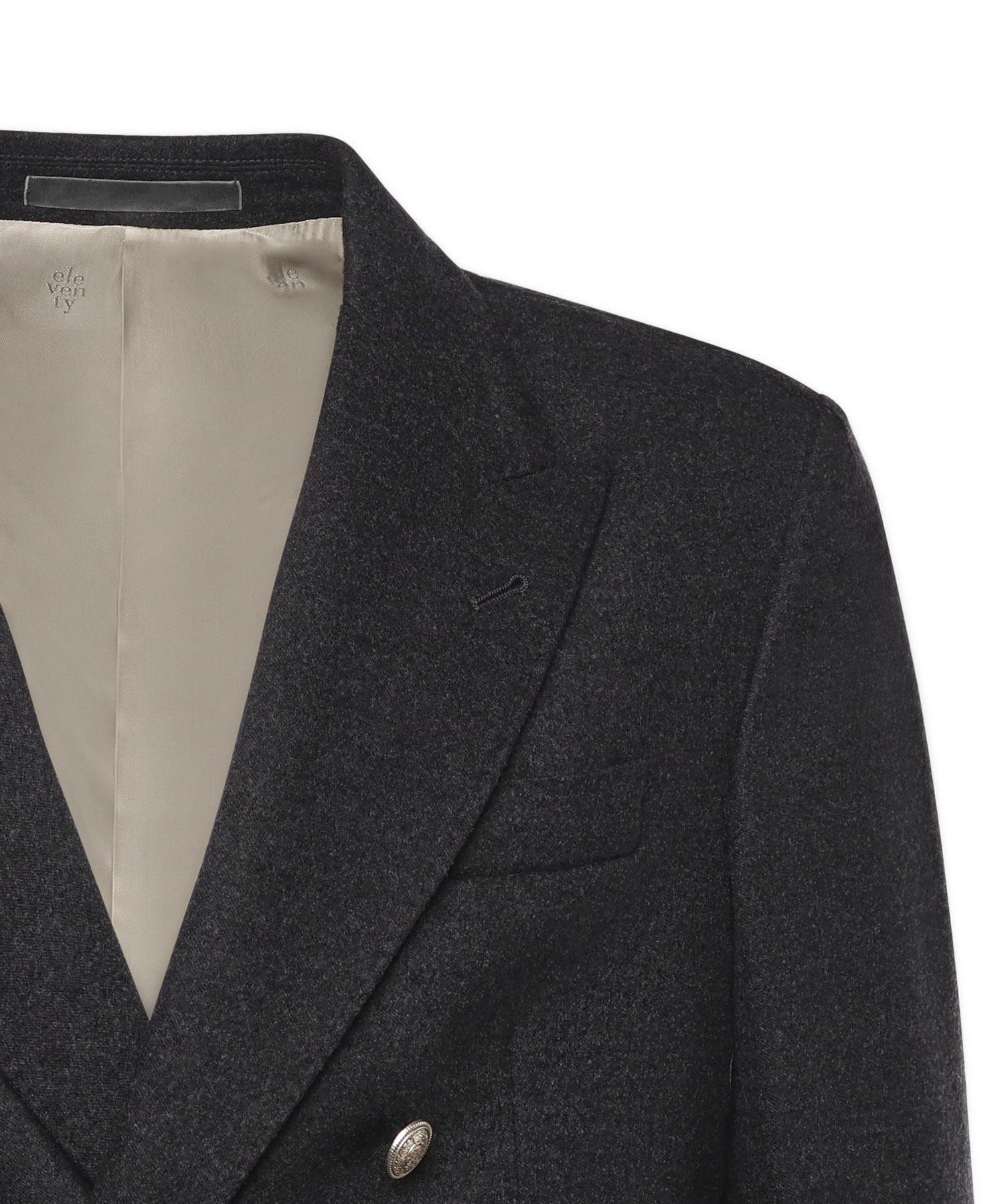 Giacca doppiopetto in lana<BR/> L75GIAK10TES0L163 15 ELEVENTY 